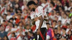 Miguel Ángel Borja, de su golazo, al pedido de Gallardo en River