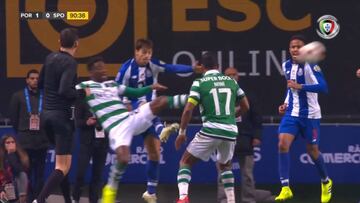Final de Copa, minuto 91 y Óliver le hace este penalti al Sporting