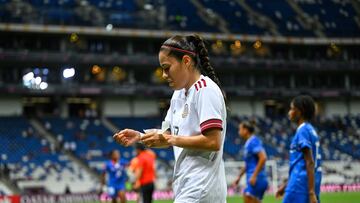 Lizbeth Ovalle después de la derrota contra Haití en el Premundial de la Concacaf.