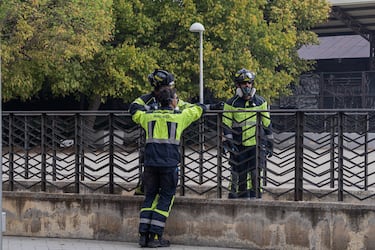 El incendio se originó en la calle Párroco Eusebio Cuenca, en una zona sin urbanizar cercana al Espacio Delicias y el Museo del Ferrocarril, en Madrid.