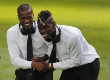 Pogba y Evra.