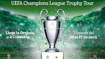 El Trophy Tour de la UEFA Champions League regresa a Latinoamérica y Colombia es uno de los países elegidos.