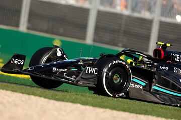 Lewis Hamilton durante la carrera del Gran Premio de Australia de Fórmula 1.