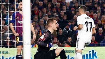 El gol de Lucas Vázquez, pese a ser igualado por Malcom, da ligera ventaja al Madrid.