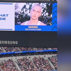 Recovered Jeremy Renner compared to Eminem at SoFi Stadium