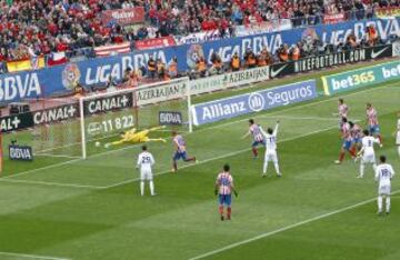 El gol del empate del Real Madrid.