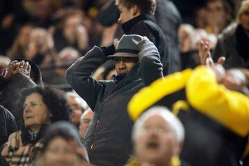 Pierre-Emerick Aubameyang in the stands