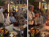 La fiesta de Laporta en Yeda antes del Clásico: la tarta es un despropósito