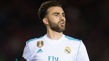 Borja Mayoral celebra su gol al Numancia. 