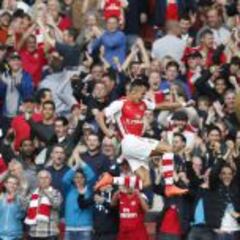 Sánchez anota y asiste en agónico empate de Arsenal