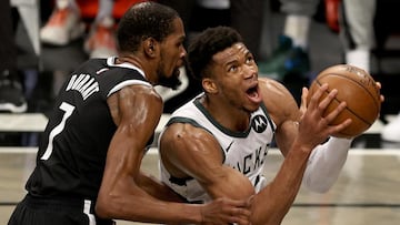 Giannis insists job not done for Bucks as 'insane' Durant comes up just short