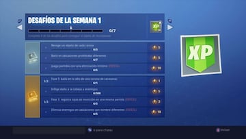 Fortnite Battle Royale: Desaf&iacute;os de la Semana 1 de la Temporada 7