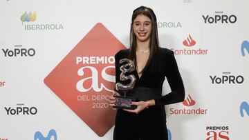 03/12/20
 GALA AS GALAAS 2019 ENTREGA PREMIOS AS DEL DEPORTE
 PREMIO PROMESA AS DEL DEPORTE 2020 RAQUEL CARRERA