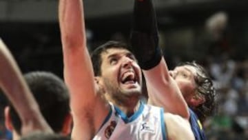 Mirotic, durante el segundo encuentro, disputado en Madrid.