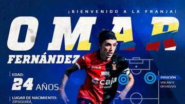 Omar Fernández, nuevo refuerzo del Puebla