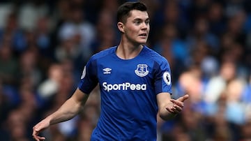 Michael Keane, defensor central del Everton. En la pasada temporada se destacó junto a Yerry Mina