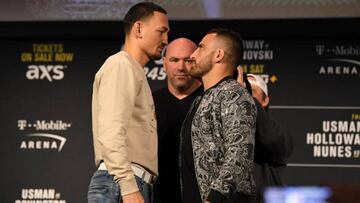 Max Holloway y Alexander Volkanovski, cara a cara.