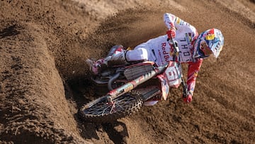 Jorge Prado, con la GasGas en el MXGP de Cerdeña.