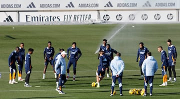 Entrenamiento del Real Madrid.