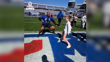 Eli Manning is the NFC’s coach once again for this year’s Pro Bowl and Giants nose tackle Dexter Lawrence had an important task during the Games on Sunday.