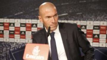 Zidane compareció ante los medios tras la derrota del derbi.
