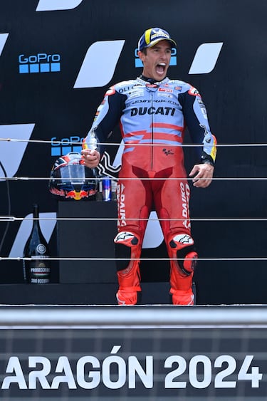 El piloto español se ha subido a un podio de MotoGP después de 1.043 días, que fue en el GP de San Marino en el año 2021.