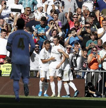 Real Madrid 2-0 Granada | Lleg¨® el primer gol en partido oficial de Eden Hazard, que defini¨® con un sombrero ante Rui Silva.
