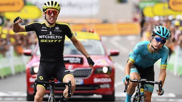 Simon Yates se impuso a Peio Bilbao en Bagnères de Bigorre.