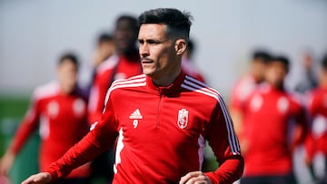 José Callejón durante un entrenamiento.