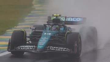 Fernando Alonso, bajo la lluvia de Interlagos, en el GP de Brasil del año pasado.