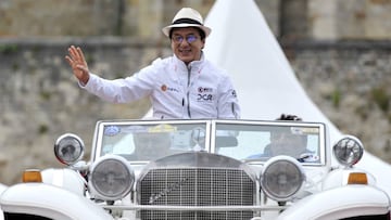 Jackie Chan durante el drivers parade de Le Mans.