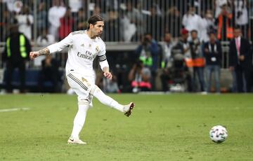 Sergio Ramos anotó el el séptimo lanzamiento de la tanda de penaltis (4-1).