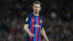 Frenkie de Jong of FC Barcelona  during the La Liga match between FC Barcelona and Real Madrid played at Spotify Camp Nou Stadium on March 19, 2023 in Barcelona, Spain. (Photo by Colas Buera / Pressinphoto / Icon Sport)
