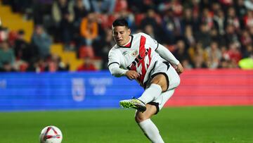 James Rodríguez y el parón FIFA que lo frena en Rayo Vallecano.