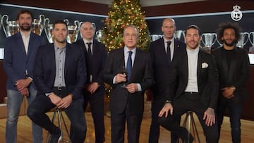 El Real Madrid en su conjunto felicita la Navidad a sus aficionados