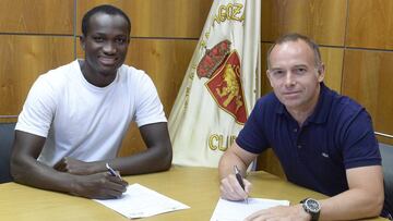 Dwamena, nuevo jugador del Zaragoza.