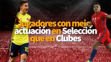 Jugadores que tienen mejor actuación en Selección