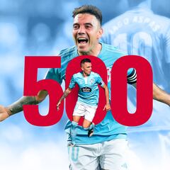 Iago Aspas, 500 veces celeste