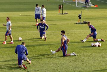 Diego Costa, Montero, Kalinic y Koke. 