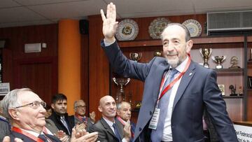 Paco Díez, el día que ganó la presidencia de la Territorial Madrileña.