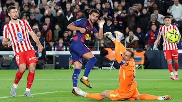 Soccer Football - LaLiga - FC Barcelona v Atletico Madrid - Spotify Camp Nou, Barcelona, Spain - December 2, 2025 FC Barcelona's Ferran Torres scores their third goal REUTERS/Nacho Doce
