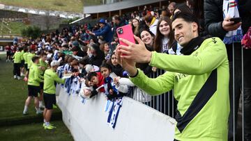 Año nuevo, afición de siempre en Zubieta