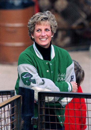 Lady Di y la historia detrás de su icónica chaqueta de los Philadelphia Eagles 