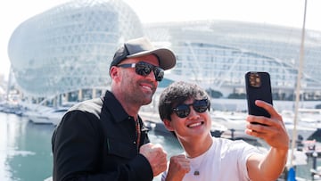 AlphaTauri driver Yuki Tsunoda was surprised to run into and meet his idol, actor Jason Statham, ahead of the 2023 Abu Dhabi Grand Prix.