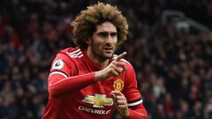 Marouane Fellaini marc&oacute; el gol del triunfo del United ante el Arsenal 