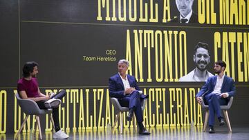 Jaime Garc&iacute;a Cantero, Gil Mar&iacute;n y Antonio Catena en el Pro Foro. 