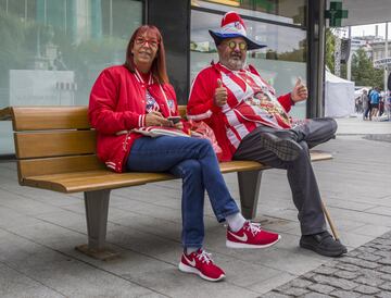 Ambiente previo en Tallín antes de la final de la Supercopa