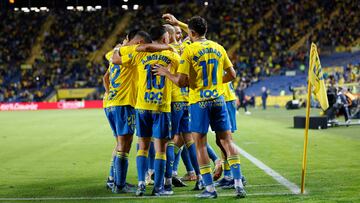 Las Pamas celebrando un gol contra el Getafe