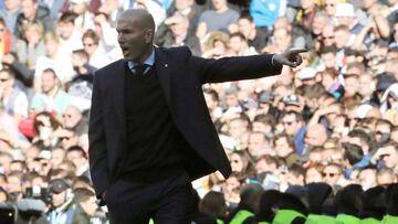 Zidane, en el Clásico.