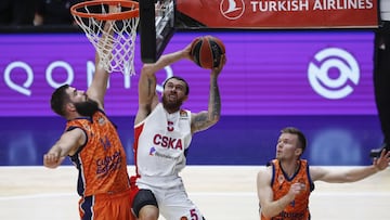 04/01/21 PARTIDO BALONCESTO BASKET
EUROLEAGUE EUROLIGA REGULAR SEASON ROUND 24
VALENCIA BASKET - CSKA MOSCU
MIKE JAMES BOJAN DUBLJEVIC